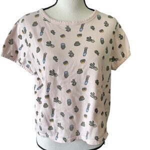 Vibe ‘N’ Cactus Crop Top Large